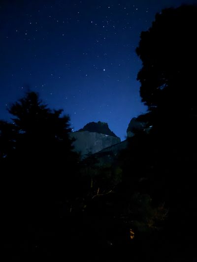 Cuernos del Paine at night
